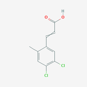 B1403206 3-(4,5-Dichloro-2-methylphenyl)prop-2-enoic acid CAS No. 1807389-75-8
