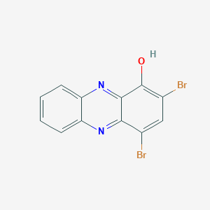 molecular formula C12H6Br2N2O B14032085 2,4-Dibromophenazin-1-ol 