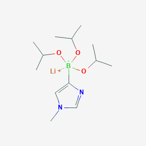 molecular formula C13H26BLiN2O3 B14032140 Lithium triisopropoxy(1-methyl-1H-imidazol-4-yl)borate 