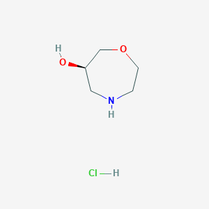 molecular formula C5H12ClNO2 B14032143 (R)-1,4-Oxazepan-6-ol hydrochloride 