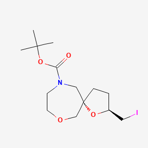 molecular formula C14H24INO4 B14032160 Racemic-(2S,5R)-Tert-Butyl 2-(Iodomethyl)-1,7-Dioxa-10-Azaspiro[4.6]Undecane-10-Carboxylate CAS No. 2177258-37-4