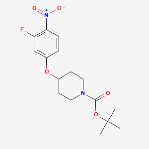 4-(3-Fluoro-4-nitro-phenoxy)-piperidine-1-carboxylic acid tert-butyl ester