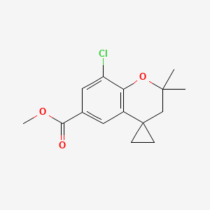 Methyl 8-chloro-2,2-dimethylspiro[chroman-4,1'-cyclopropane]-6-carboxylate