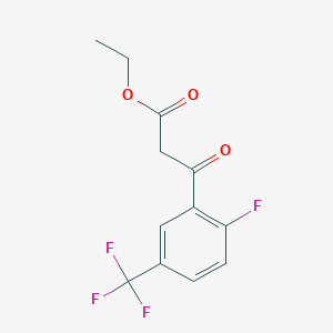 Ethyl 3-[2-fluoro-5-(trifluoromethyl)phenyl]-3-oxopropanoate