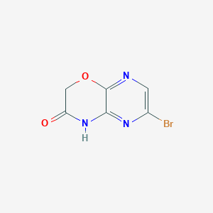 molecular formula C6H4BrN3O2 B14032270 6-Bromo-2H-pyrazino[2,3-b][1,4]oxazin-3(4H)-one 