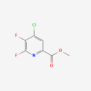 molecular formula C7H4ClF2NO2 B14032336 Methyl 4-chloro-5,6-difluoropicolinate 