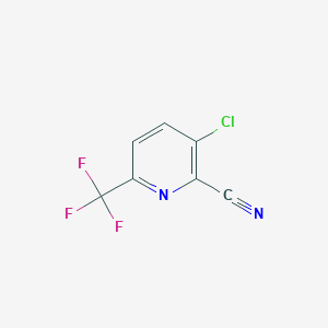 molecular formula C7H2ClF3N2 B1403241 3-氯-6-(三氟甲基)吡啶甲腈 CAS No. 1214333-69-3