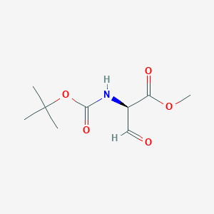 molecular formula C9H15NO5 B14032415 Methyl (R)-2-((tert-butoxycarbonyl)amino)-3-oxopropanoate 