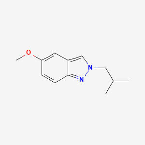 molecular formula C12H16N2O B14032463 2-isobutyl-5-methoxy-2H-indazole 