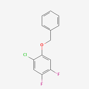 molecular formula C13H9ClF2O B14032478 1-(Benzyloxy)-2-chloro-4,5-difluorobenzene 