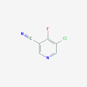 molecular formula C6H2ClFN2 B1403248 5-Chloro-4-fluoronicotinonitrile CAS No. 1256834-80-6