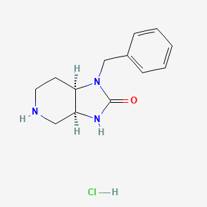 molecular formula C13H18ClN3O B14032484 (3AS,7AR)-1-Benzylhexahydro-1H-imidazo[4,5-C]pyridin-2(3H)-one hcl 