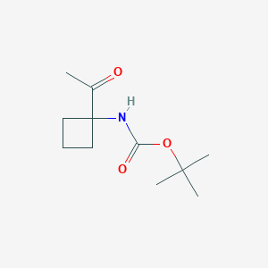 (1-Acetyl-cyclobutyl)-carbamic acid tert-butyl ester