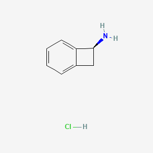 molecular formula C8H10ClN B14032547 (S)-bicyclo[4.2.0]octa-1(6),2,4-trien-7-amine hydrochloride CAS No. 61341-87-5