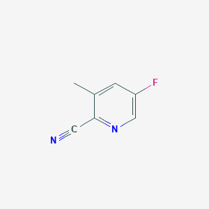 molecular formula C7H5FN2 B1403257 5-氟-3-甲基吡啶甲腈 CAS No. 1261883-35-5
