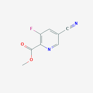 molecular formula C8H5FN2O2 B1403258 Methyl 5-cyano-3-fluoropicolinate CAS No. 1200498-42-5
