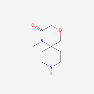 molecular formula C9H16N2O2 B1403260 1-Methyl-4-oxa-1,9-diazaspiro[5.5]undecan-2-one CAS No. 1391707-12-2