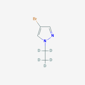 molecular formula C5H7BrN2 B14032612 4-Bromo-1-(ethyl-d5)-pyrazole 