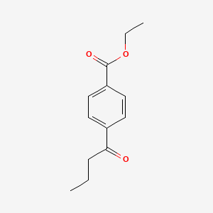 molecular formula C13H16O3 B1403264 Ethyl 4-butyrylbenzoate CAS No. 1383800-57-4
