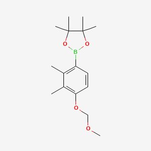 molecular formula C16H25BO4 B14032646 2-(4-(Methoxymethoxy)-2,3-dimethylphenyl)-4,4,5,5-tetramethyl-1,3,2-dioxaborolane 