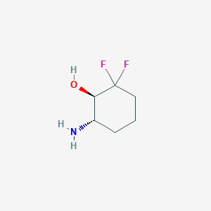 molecular formula C6H11F2NO B1403266 (1R,6S)-6-Amino-2,2-difluorocyclohexanol CAS No. 1374973-14-4