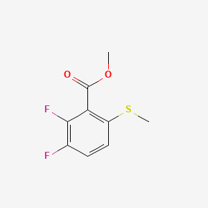 molecular formula C9H8F2O2S B14032660 Methyl 2,3-difluoro-6-(methylthio)benzoate 