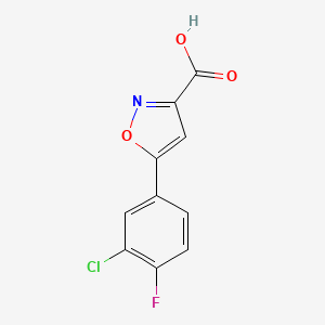 5-(3-Chloro-4-fluoro-phenyl)-isoxazole-3-carboxylic acid