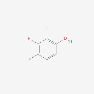 molecular formula C7H6FIO B14032736 3-Fluoro-2-iodo-4-methylphenol 