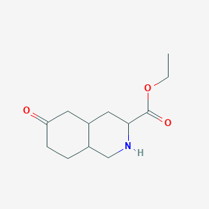 Ethyl (3S,4aS,8aR)-6-oxo-2,3,4,4a,5,7,8,8a-octahydro-1H-isoquinoline-3-carboxylate