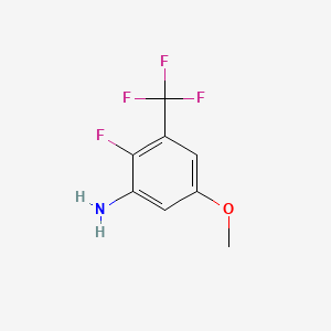 molecular formula C8H7F4NO B1403280 2-Fluoro-5-methoxy-3-(trifluoromethyl)aniline CAS No. 1262198-05-9