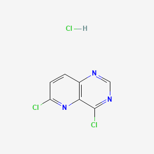 molecular formula C7H4Cl3N3 B14032812 4,6-dichloropyrido[3,2-d]pyrimidine HCl 