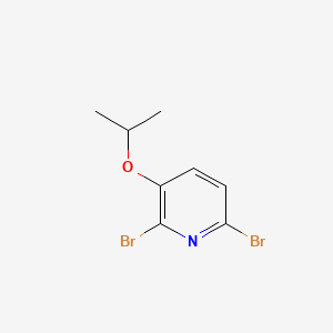 molecular formula C8H9Br2NO B14032845 2,6-Dibromo-3-isopropoxypyridine 