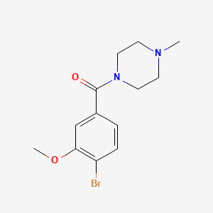molecular formula C13H17BrN2O2 B1403285 (4-Bromo-3-methoxyphenyl)(4-methylpiperazin-1-yl)methanone CAS No. 1352620-94-0