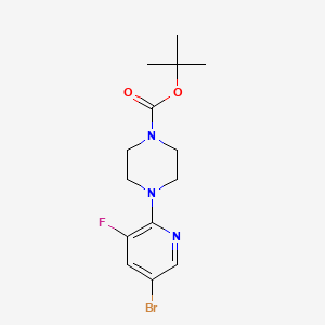 Tert-butyl 4-(5-bromo-3-fluoropyridin-2-yl)piperazine-1-carboxylate