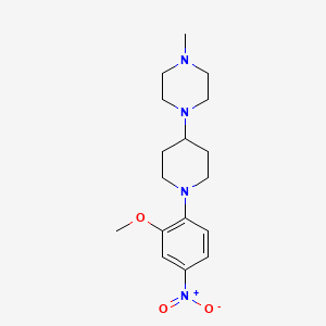 1-(1-(2-Methoxy-4-nitrophenyl)piperidin-4-yl)-4-methylpiperazine