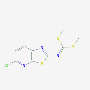 molecular formula C9H8ClN3S3 B14032889 Dimethyl (5-chlorothiazolo[5,4-b]pyridin-2-yl)carbonimidodithioate 
