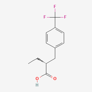 (2R)-2-[[4-(Trifluoromethyl)phenyl]methyl]butanoic acid