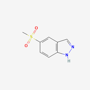 molecular formula C8H8N2O2S B1403292 5-(Methylsulfonyl)-1H-indazole CAS No. 1173999-87-5