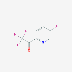molecular formula C7H3F4NO B1403294 2,2,2-Trifluoro-1-(5-fluoropyridin-2-yl)ethanone CAS No. 1060802-44-9