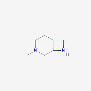molecular formula C7H14N2 B1403295 3-Methyl-3,8-diaza-bicyclo[4.2.0]octane CAS No. 1378254-94-4