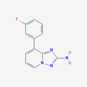 8-(3-Fluorophenyl)-[1,2,4]triazolo[1,5-a]pyridin-2-ylamine