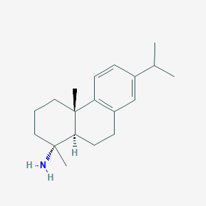 molecular formula C19H29N B14032977 1-Phenanthrenamine,1,2,3,4,4a,9,10,10a-octahydro-1,4a-dimethyl-7-(1-methylethyl)-, (1R,4aS,10aR)- 