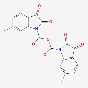 molecular formula C18H6F2N2O7 B14032991 6-Fluoro isatinic anhydride 