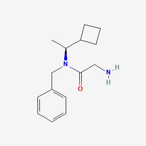 molecular formula C15H22N2O B14033017 (S)-2-amino-N-benzyl-N-(1-cyclobutylethyl)acetamide 