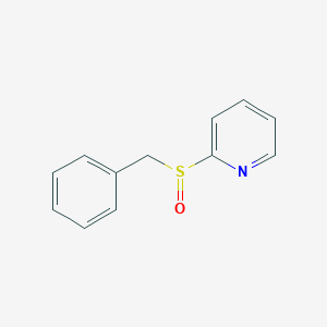 molecular formula C12H11NOS B14033038 2-(Phenylmethanesulfinyl)pyridine CAS No. 87577-90-0