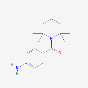 molecular formula C16H24N2O B1403308 4-[(2,2,6,6-Tetramethylpiperidin-1-yl)carbonyl]aniline CAS No. 213414-49-4