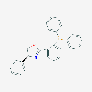 molecular formula C27H22NOP B140331 (S)-(+)-2-[2-(Diphenylphosphino)phenyl]-4-phenyl-2-oxazoline CAS No. 148461-15-8