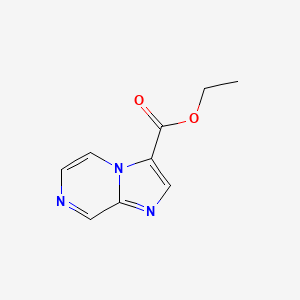 molecular formula C9H9N3O2 B1403315 Ethyl imidazo[1,2-a]pyrazine-3-carboxylate CAS No. 1286754-14-0
