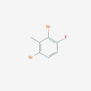 molecular formula C7H5Br2F B14033152 2,6-Dibromo-3-fluorotoluene 