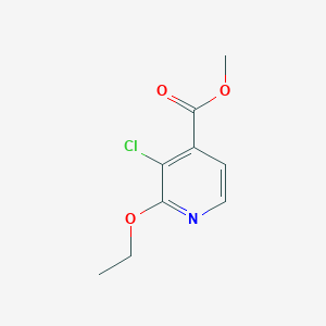 molecular formula C9H10ClNO3 B14033155 Methyl 3-chloro-2-ethoxyisonicotinate 